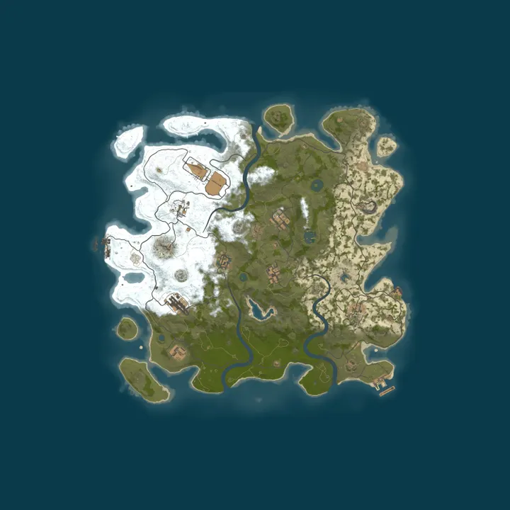 Map of RUSTAFFORD EUROPE | x100 Loot | No BP | Mini | Shop | Kits | Sk