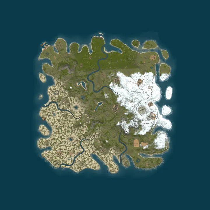 Map of A Rust Server