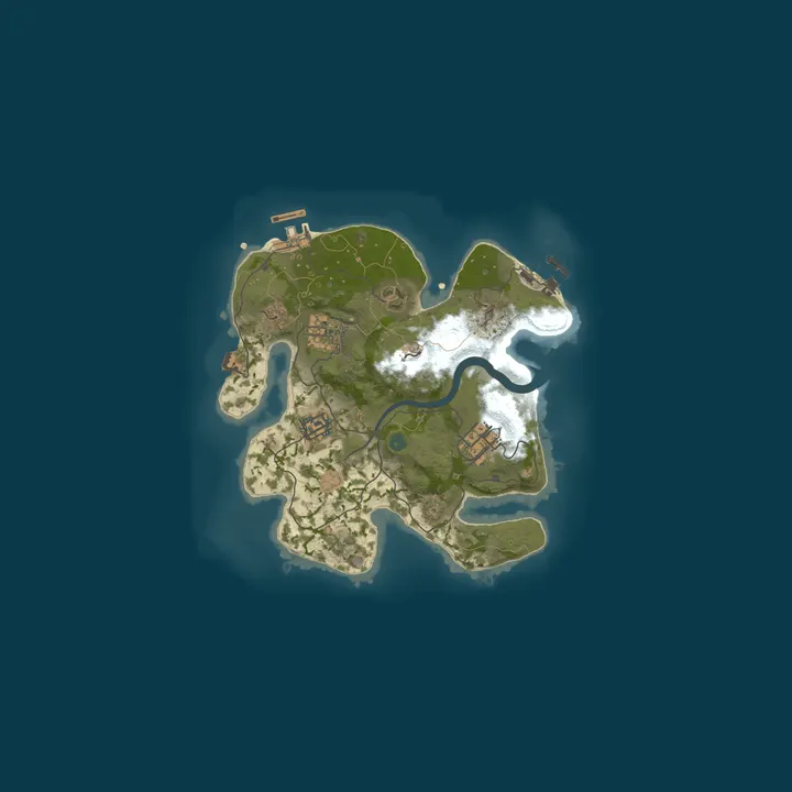 Map of [DE/EU] RUST ZUFLUCHT |Noob Friendly|Trio|Raid Times|Biweekly
