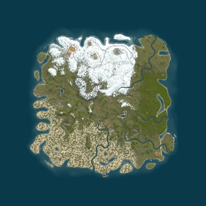 Map of 9/27 Rustocalypse | 10XGather/10XLoot/RaidableBases/Zombies