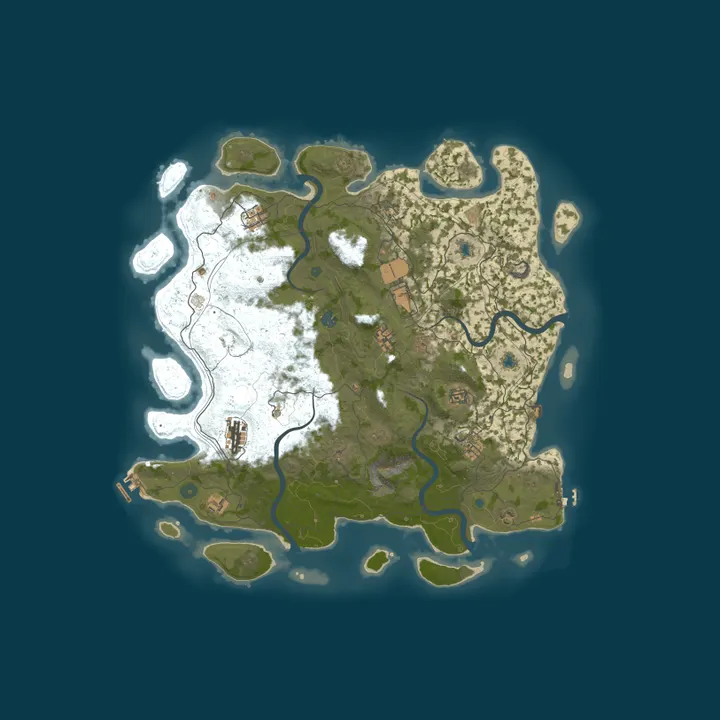 Map of [EU] Kuhmunity PVE+ | Backpacks - Dangerous Treasures - XPerien