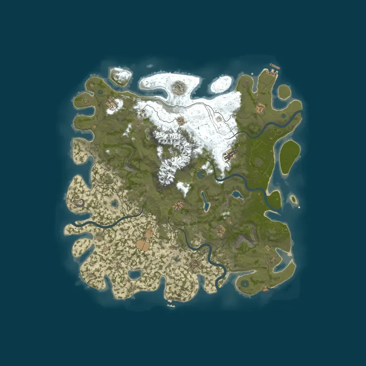Map of Legendary Rust V 2.0
