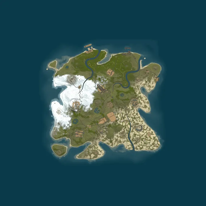 Map of BRM Rust Server