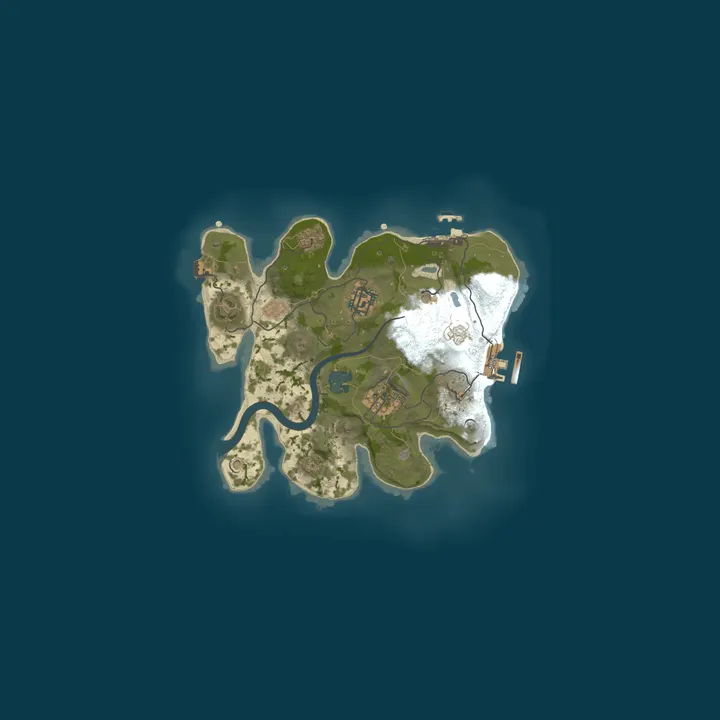 Map of Carters World Rust server | Powered by AMP
