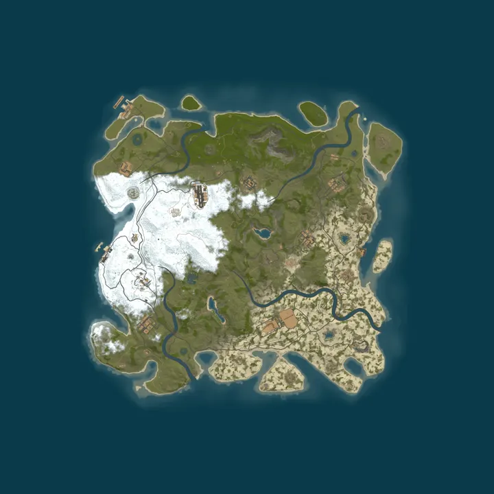 Map of Pine Hosting - Rust Server
