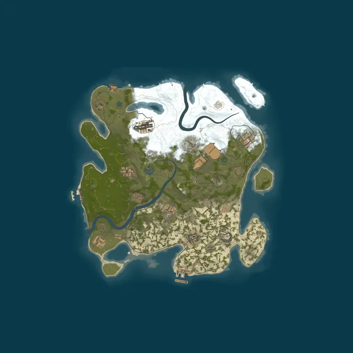 Map of RustNation - Survival & Adventure