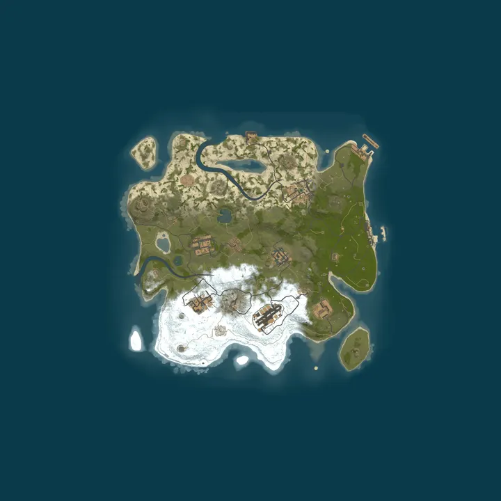 Map of Rustio.eu - EU Vanilla Small
