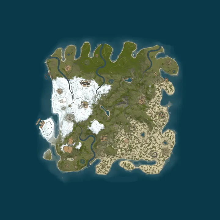 Map of 『新安然之家』PVE丨原倍丨休闲娱乐