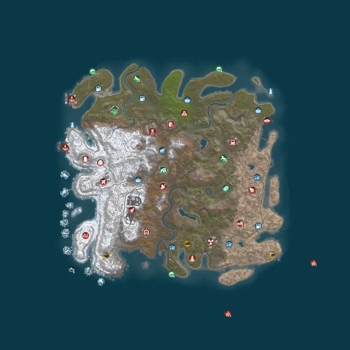 Map of РУССКИЙ ОСТРОВ / ДЛЯ НОВИЧКОВ