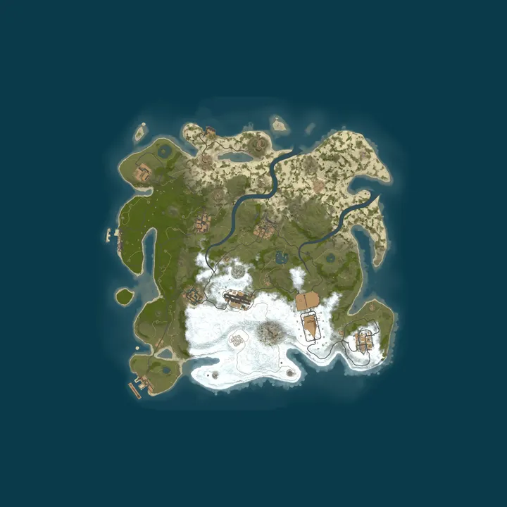 Map of ★CZ/SK/EU-WipeLand PVE / PVP | Solo/Duo | XP | LVL | ECON