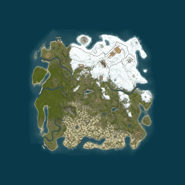 Map of Новый свет Rust