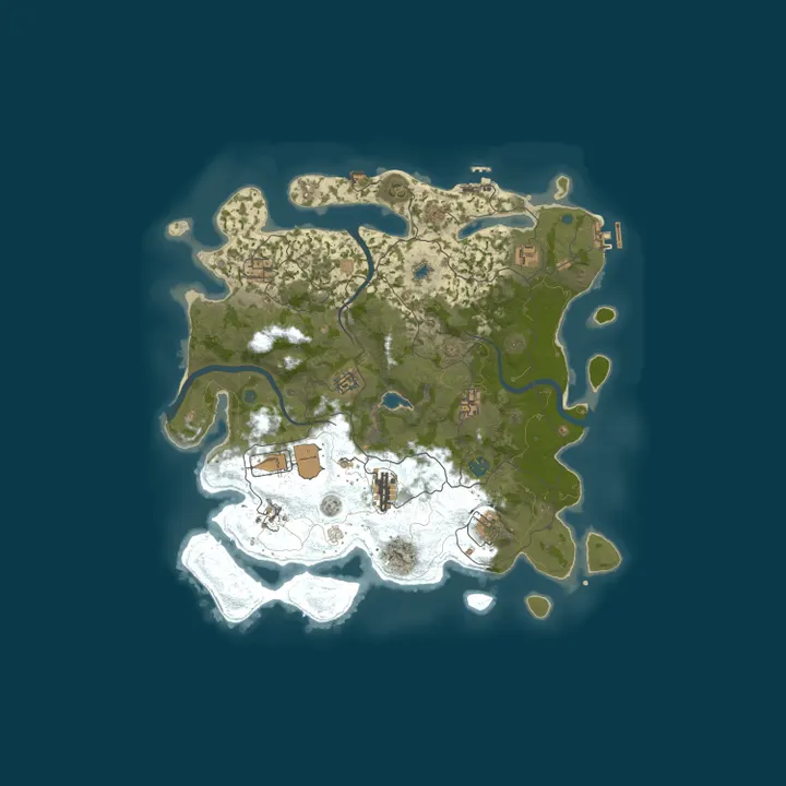 Map of Hosted by SurvivalHost.ORG