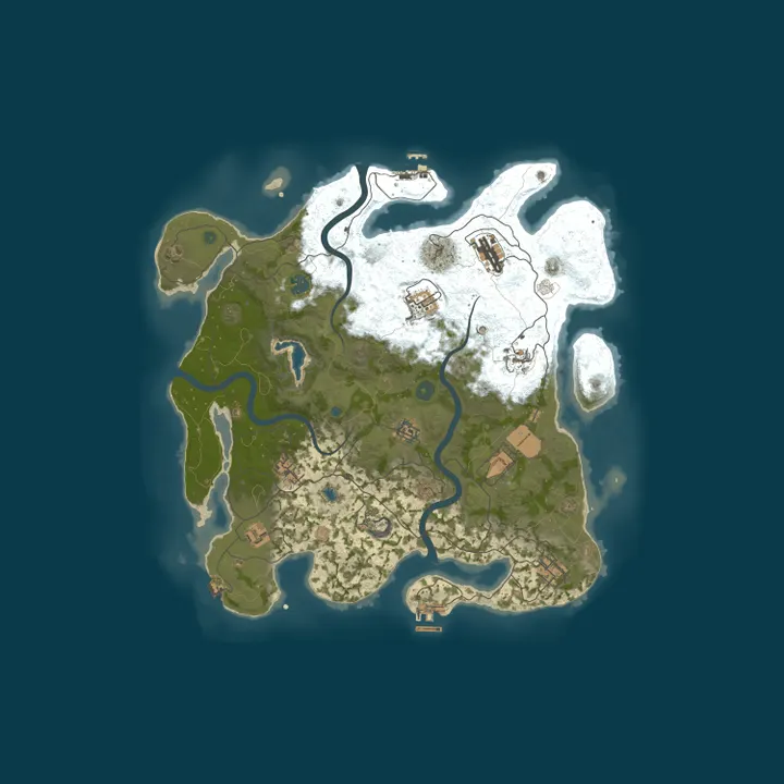 Map of Deluxe Rust - 1,5x Modded | Шахеды