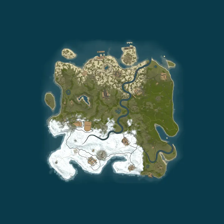 Map of QUIET ISLAND