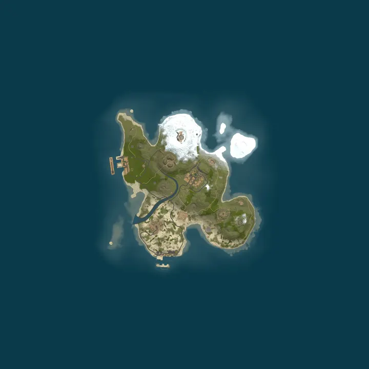 Map of BRUH RUST - X1000000 | BATTLEFIELD | CLANS