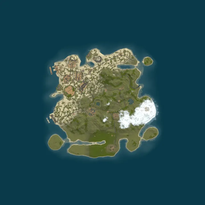Map of Rust Holidays - PvE - Skill Tree/Events/Kits/Shop/Quest/and Mor