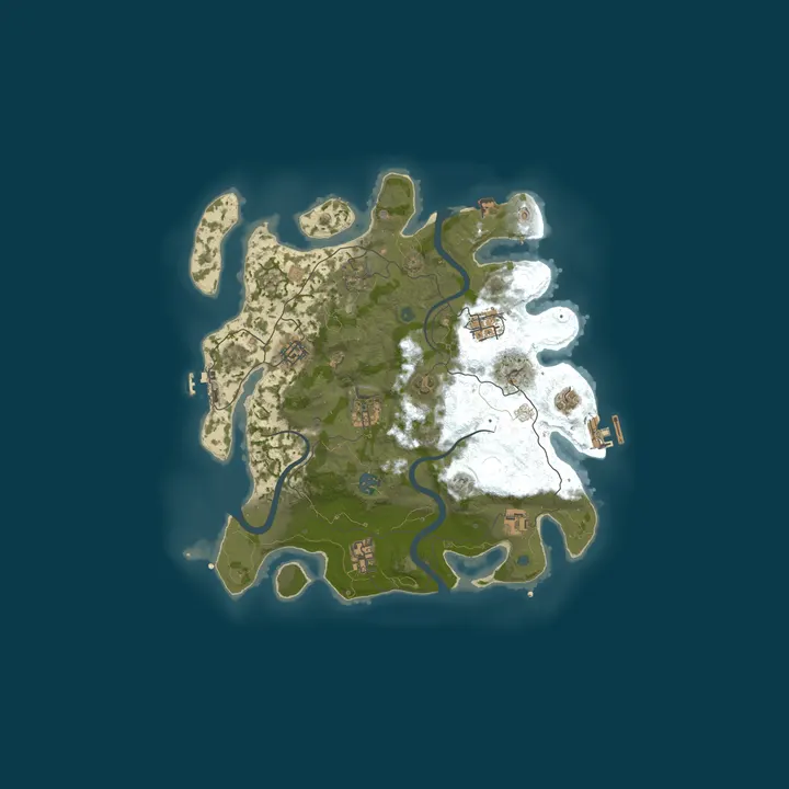 Map of BEQ x SKL - RUST SERVER X2 SOLO/DUO CHILLZONE