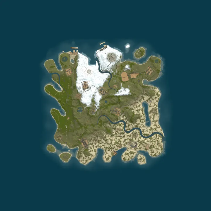 Map of A Shockbyte Rust Server