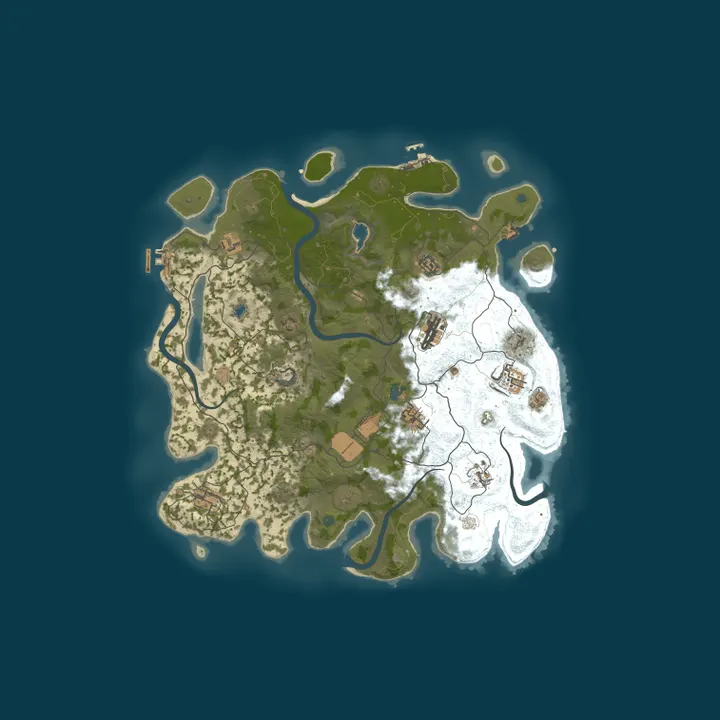 Map of [UK]Great British Server [KITS][Raidable Bases]