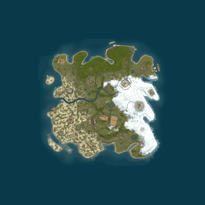 Map of DOMIX RUST Solo Only 50% Upkeep