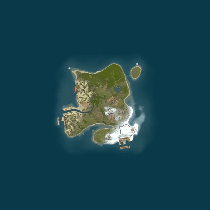 Map of A Shockbyte Rust Server