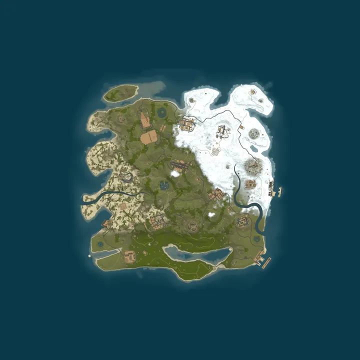 Map of Dark Night Club X5 PvE Zombie