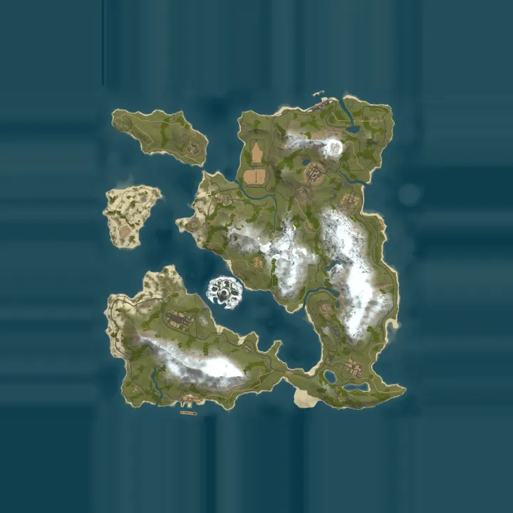 Map of [EU] RustWorld Europe PVE  | No Raiding | No Killing | No Decay