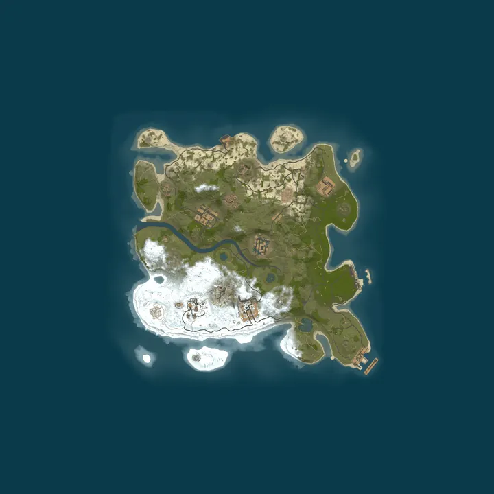 Map of A Shockbyte Rust Server