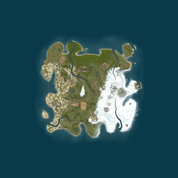 Map of Rust Server