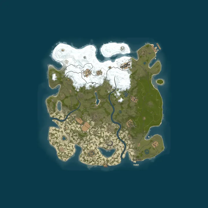 Map of Rust Server