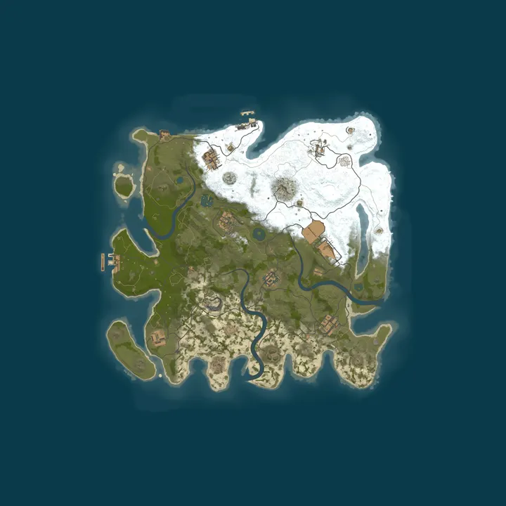 Map of GZS Rust Server | Chill Family & Friends | No BP Wipes