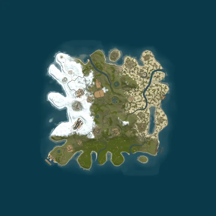 Map of RUSTWORLD.CC [US] Seattle - Newbie Paradise | Monthly/PvP | Wip