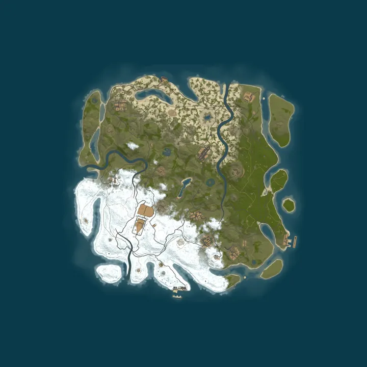 Map of RUSTY DUCK PVE |CONVOY|SPUTNIK|RAIDABLE BASES