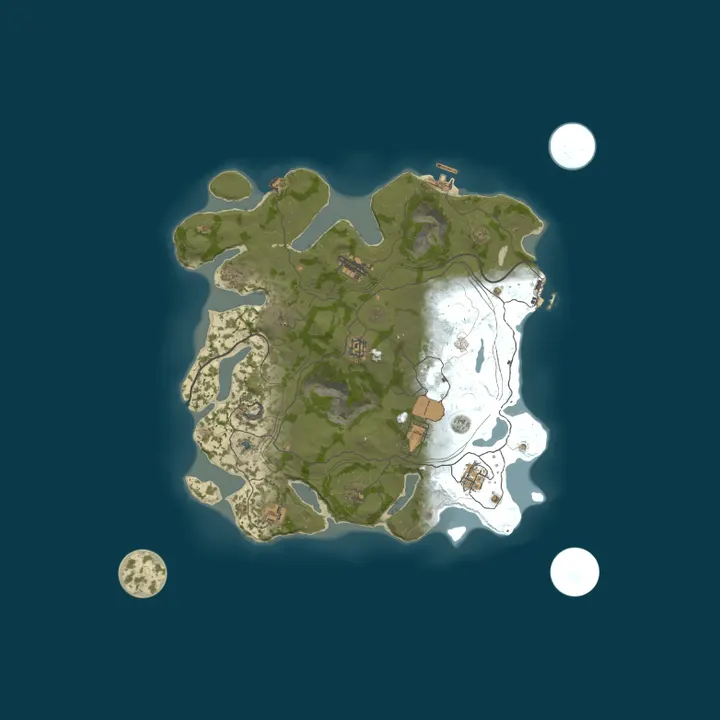 Map of US |EXO 100X|PvP|10MAX|Kits|ClanCores|Roams|Raidable Bases