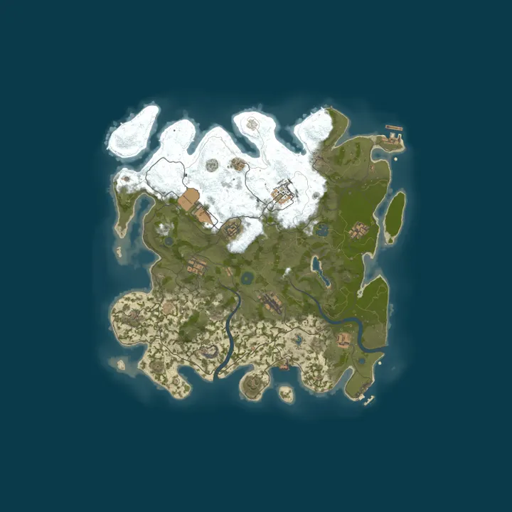 Map of Rust Server