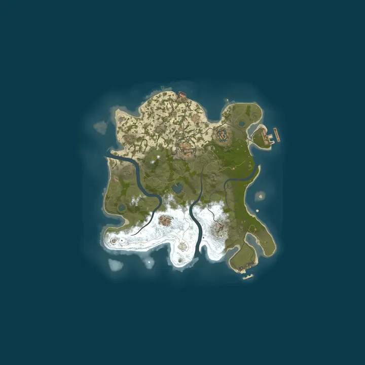 Map of Rust Server