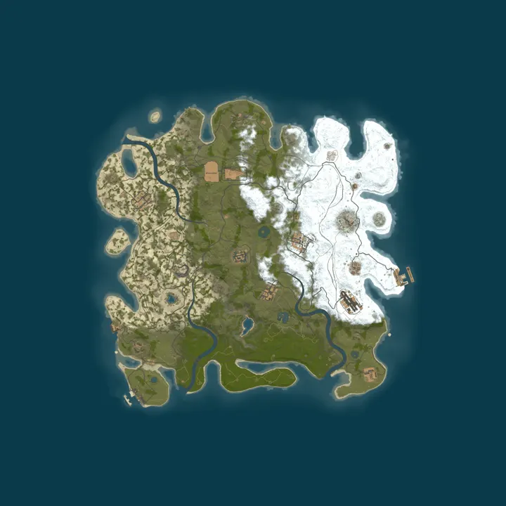 Map of [US] AshRust 3x Monthly | QoL/Loot+ | Full Wiped