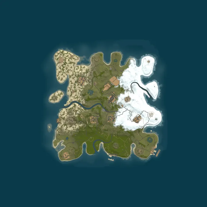 Map of Rust Server by nitrado.net