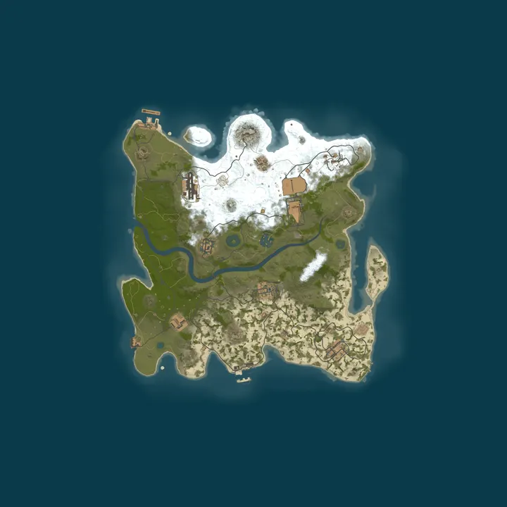 Map of A Rust Server