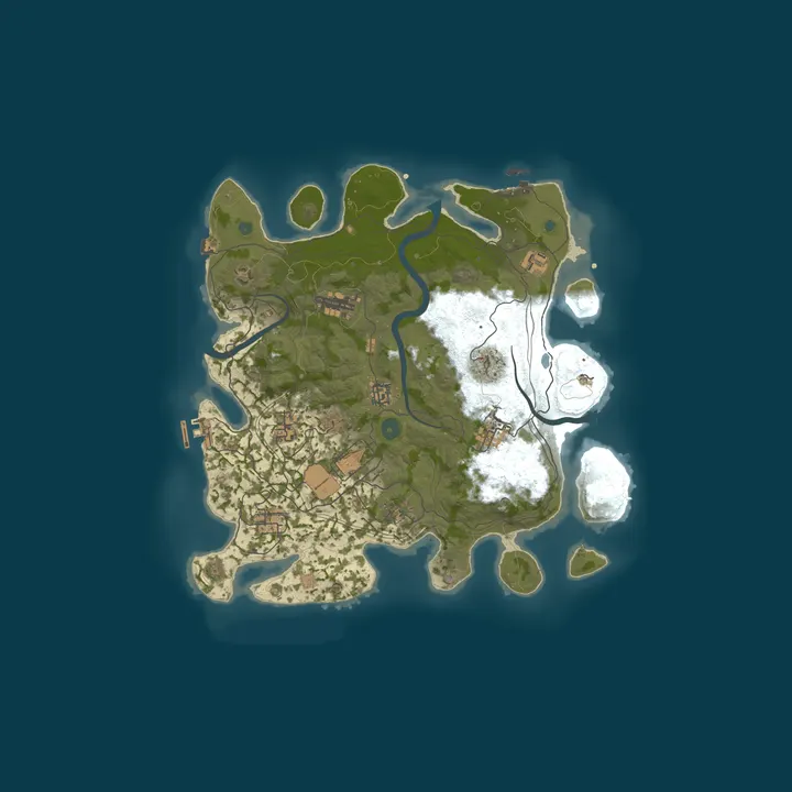 Map of TOG Rust |3x Modded|Stack Sizes|Raidable Bases|Airfield Events|