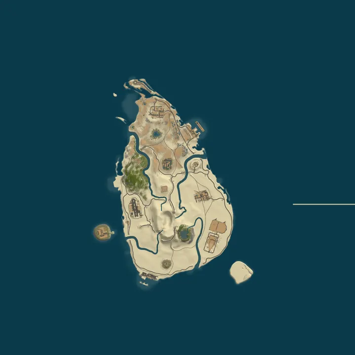 Map of Ceylon Pirates | Sri Lankan Rust | 5X | Weekly