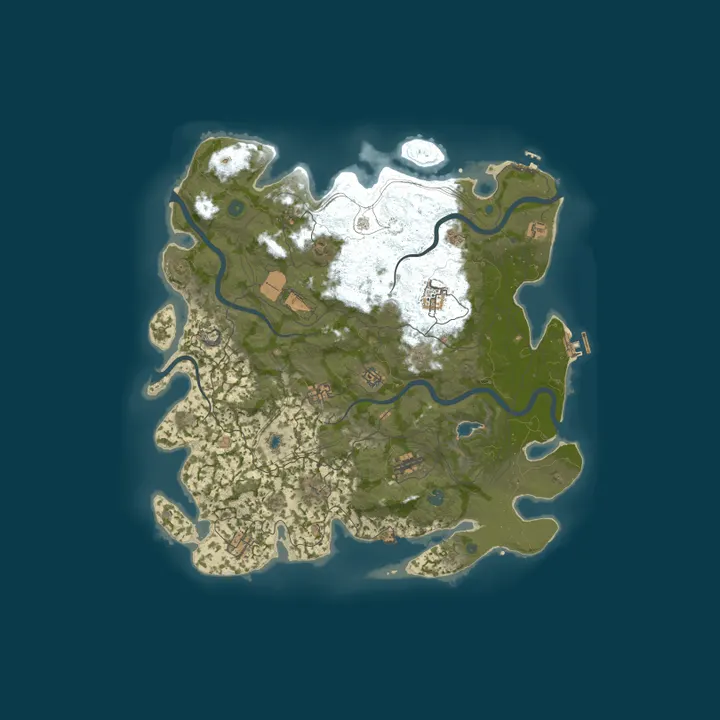 Map of Zeds Tribe plays Rust - PvE
