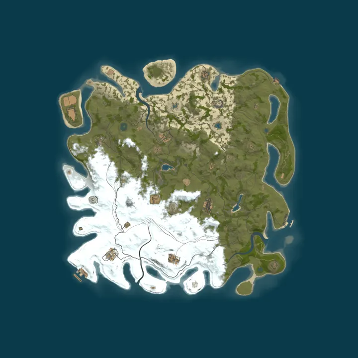 Map of RustyWorld | x2 | PvE | Events | Custom Map | Modded Server | C