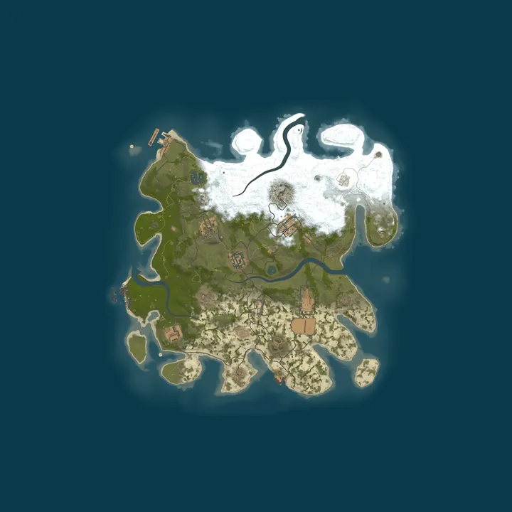 Map of [US] RedWood | 5x Resource 2x Loot | Weekly | 6 MAX