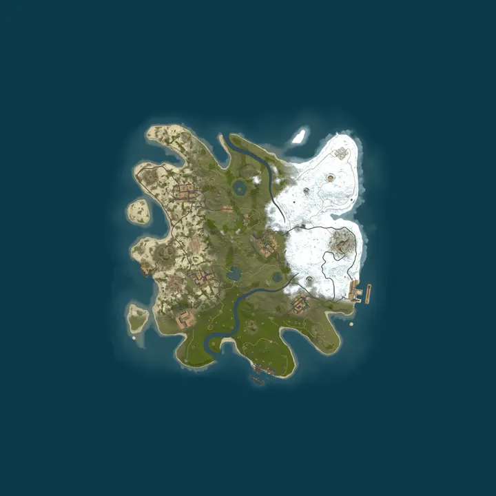 Map of A Shockbyte Rust Server