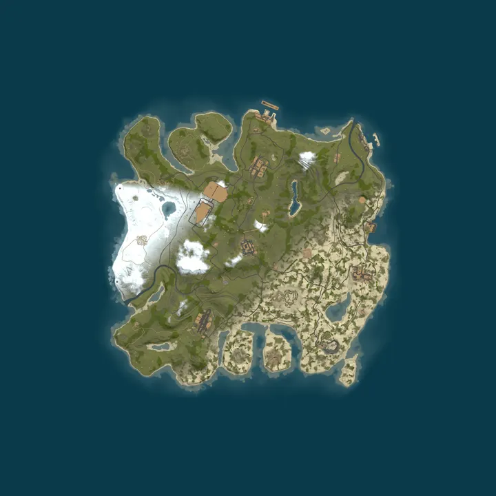 Map of BERRY RUST X5 | EVENTS | CUSTOM LOOT | INSTANT CRAFT