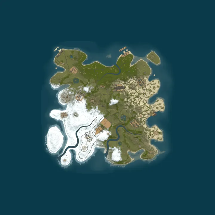Map of Rust::Hosted by Cybrancee.com