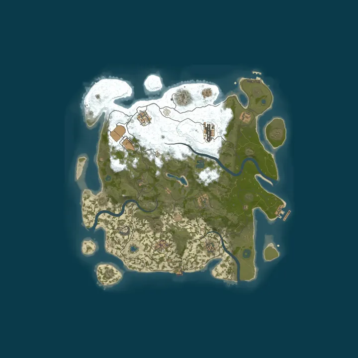 Map of [AU] AshRust 3x Monthly | QoL/Loot+ | Full Wiped