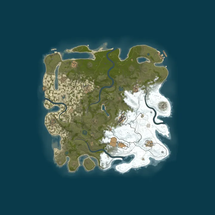 Map of [EU] Eclipse Rust - Solo/Duo - Raidable Base - Skills