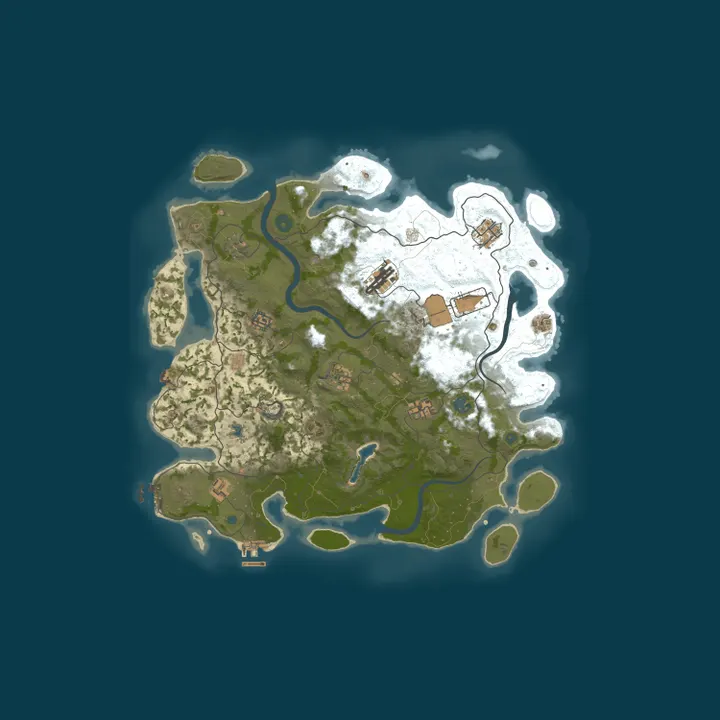 Map of 4Netplayers Rust Server c le mi c le rara